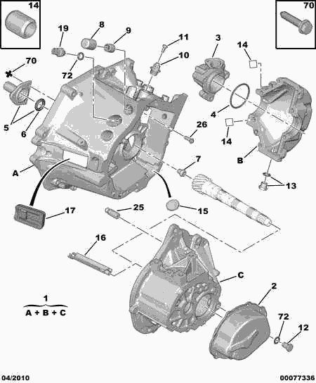 PEUGEOT 2105 35 - Manicotto di guida, Frizione autozon.pro