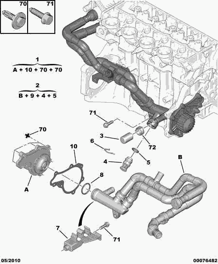 Peugeot Motorcycles 1201 G8 - Pompa acqua autozon.pro