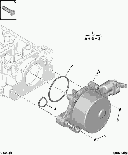 PEUGEOT 4565 72 - Pompa depressione, Sistema frenante autozon.pro