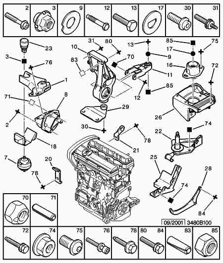 PEUGEOT 1807-L4 - Sospensione, Motore autozon.pro