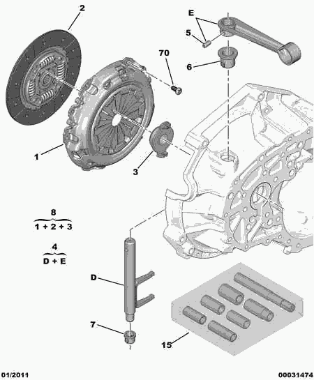 PEUGEOT 2050 R6 - Kit frizione autozon.pro