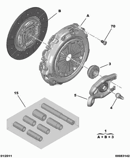 CITROËN/PEUGEOT 2053.01 - Kit frizione autozon.pro