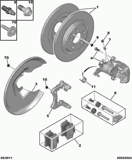 CITROËN 4252 33 - Kit pastiglie freno, Freno a disco autozon.pro