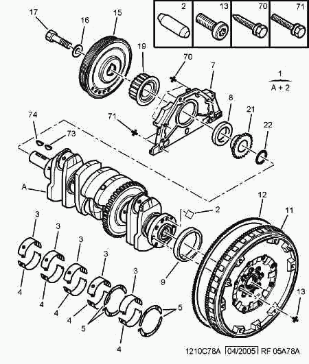 FIAT 051 5S4 - Puleggia cinghia, Albero a gomiti autozon.pro