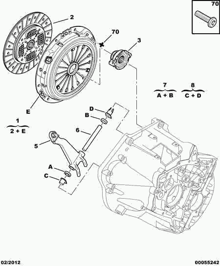 CITROËN 2041.69 - Reggispinta distacco frizione autozon.pro