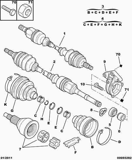 CITROËN/PEUGEOT 3273 NC - Albero motore / Semiasse autozon.pro