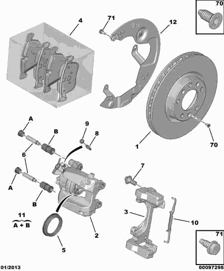 Vauxhall 98 059 614 80 - VENTILATED BRAKE DISC autozon.pro