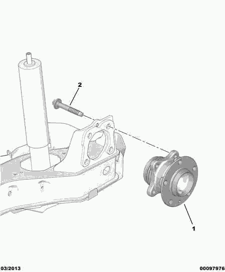 PEUGEOT 98 037 361 80 - Kit cuscinetto ruota autozon.pro