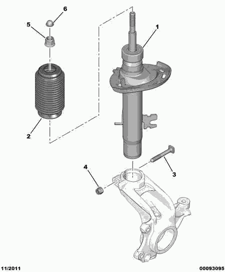 CITROËN 5254 48 - Kit parapolvere, Ammortizzatore autozon.pro