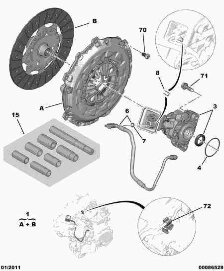 CITROËN 2052.Q1 - Kit frizione autozon.pro