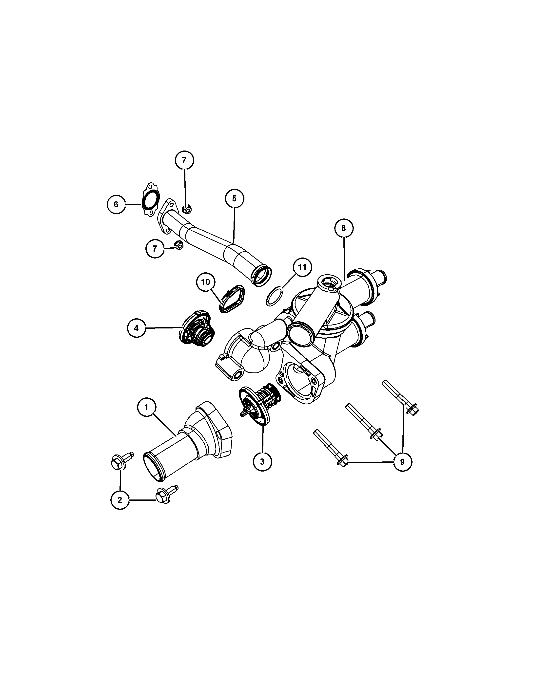 Chrysler 55111 016AE - Termostato, Refrigerante autozon.pro