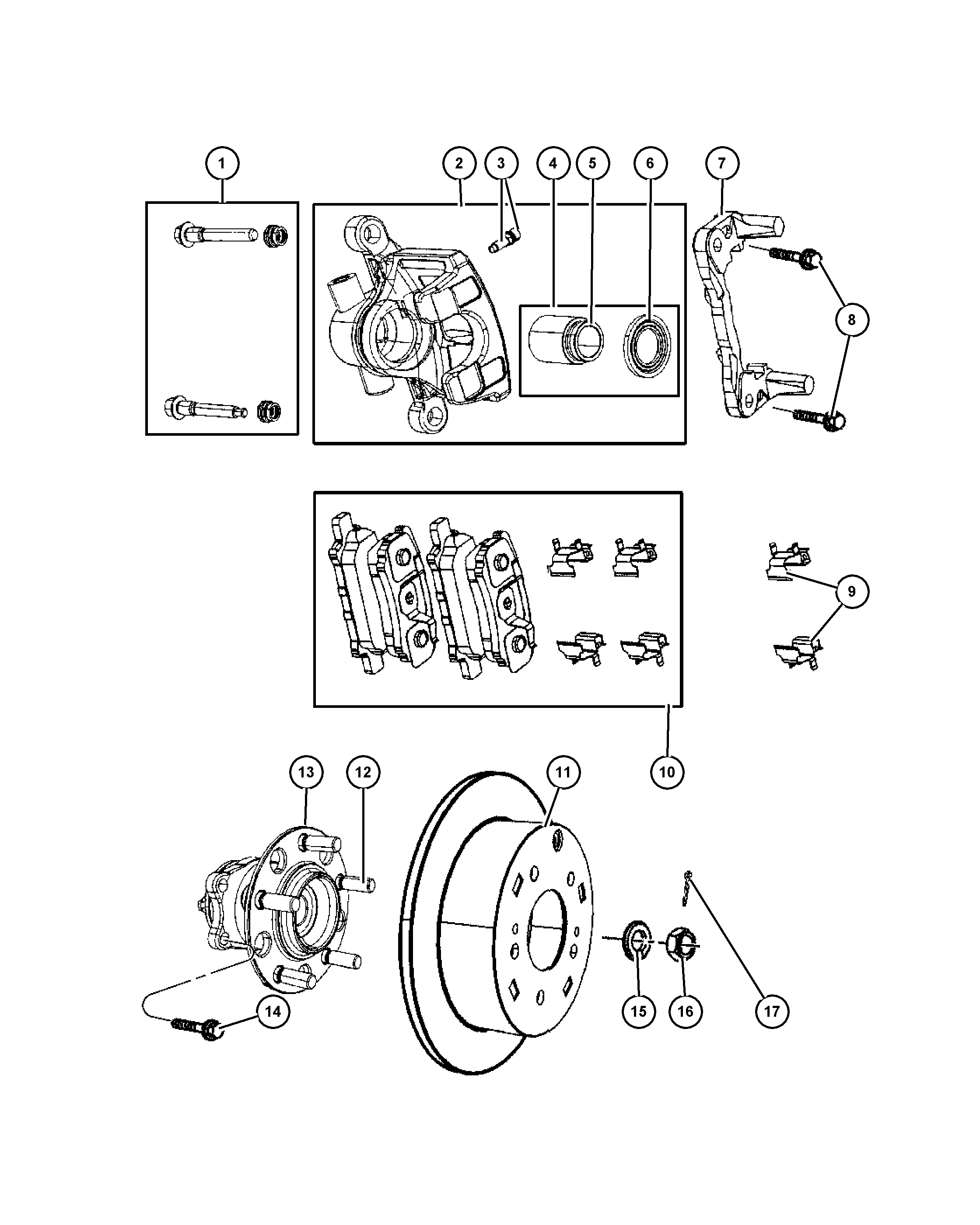 Chrysler 5191 271AC - Kit pastiglie freno, Freno a disco autozon.pro