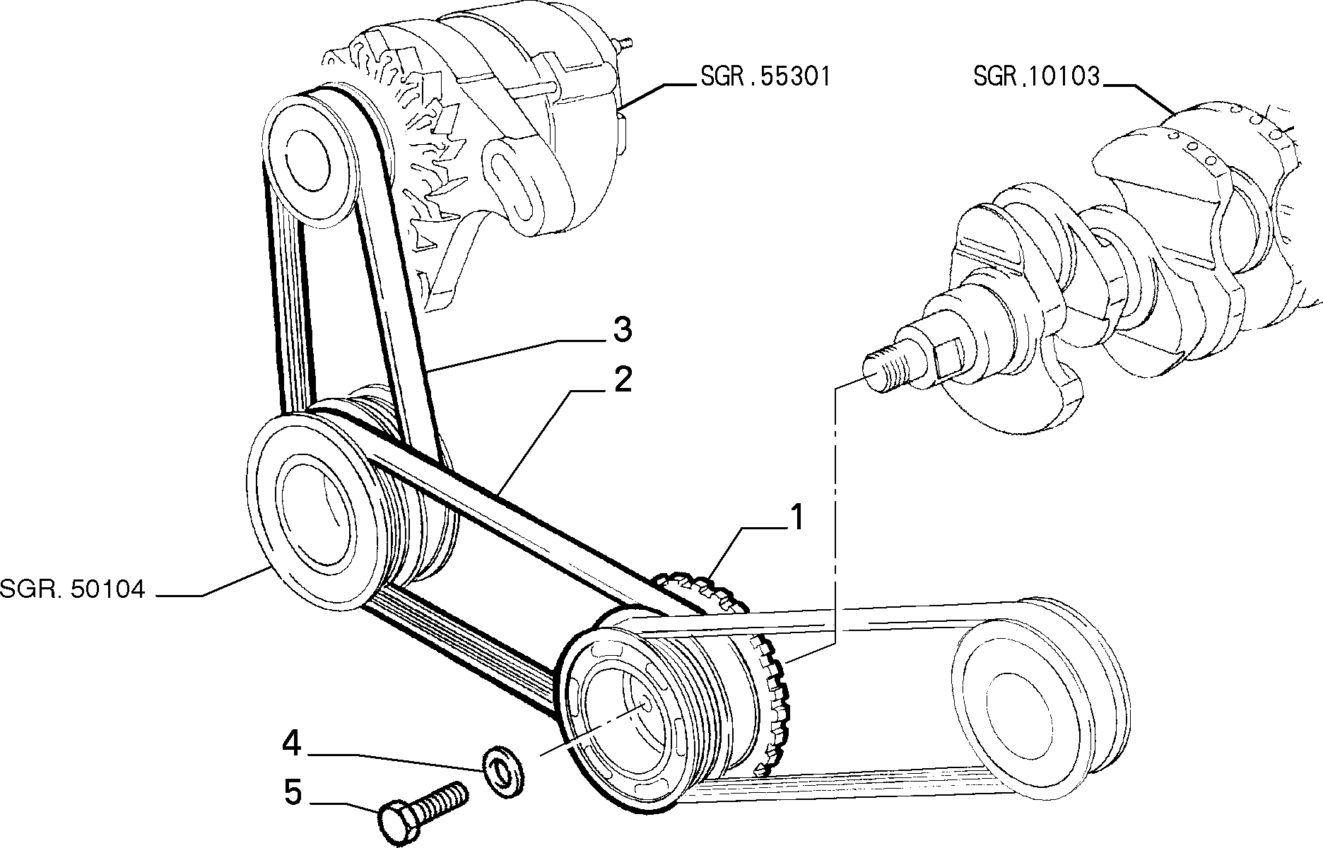 FIAT 46542303 - Cinghia Poly-V autozon.pro