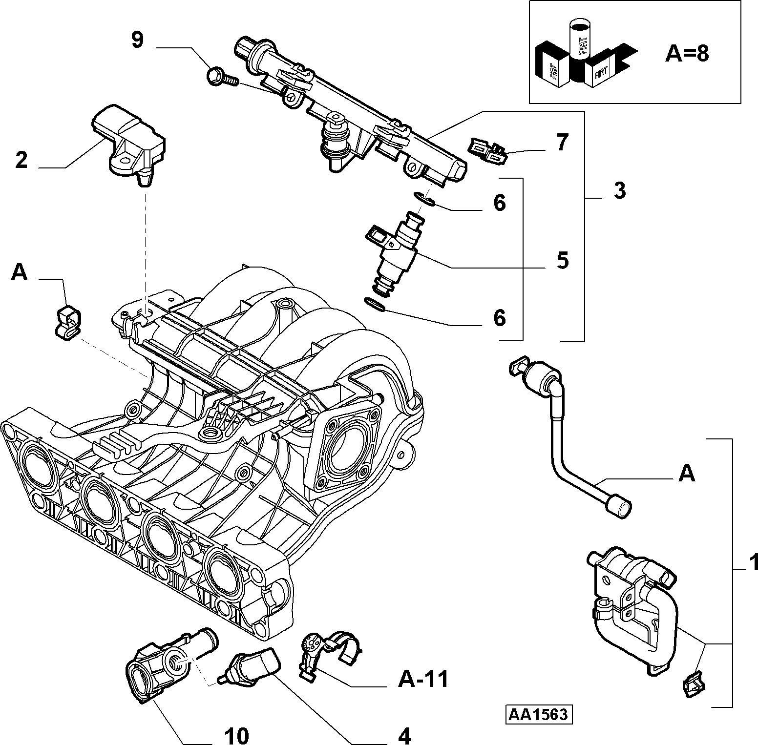 Alfa Romeo 71732447 - Sensore, Pressione alimentazione autozon.pro