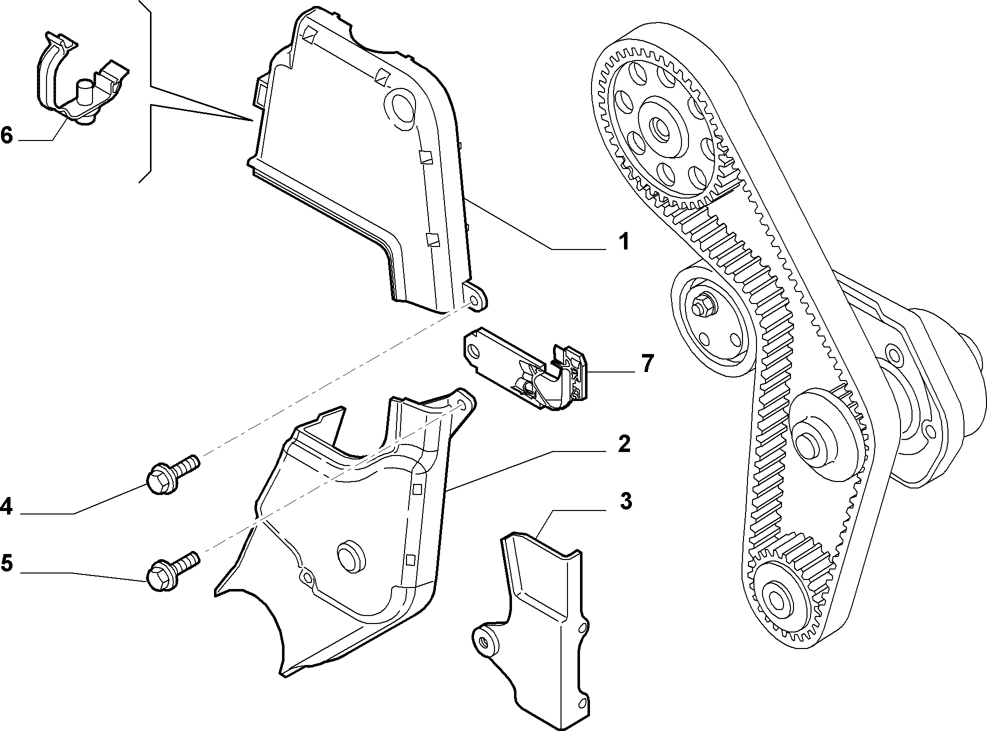 FIAT / LANCIA 55183453 - Copertura, Cinghia dentata autozon.pro