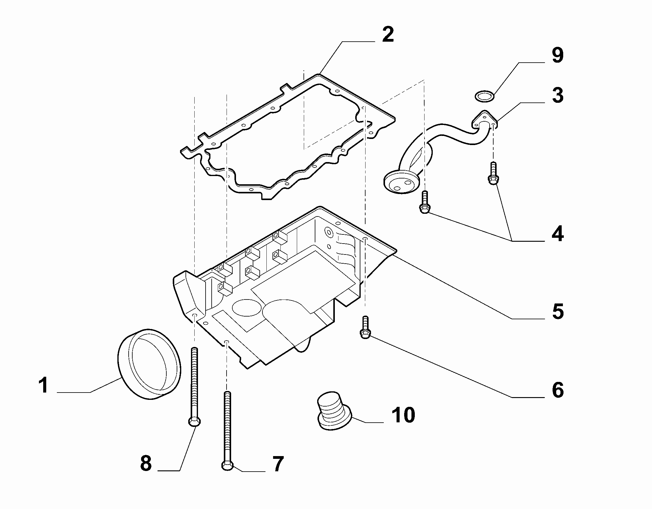 FIAT 55224611 - Vite di chiusura, vaschetta dell'olio autozon.pro