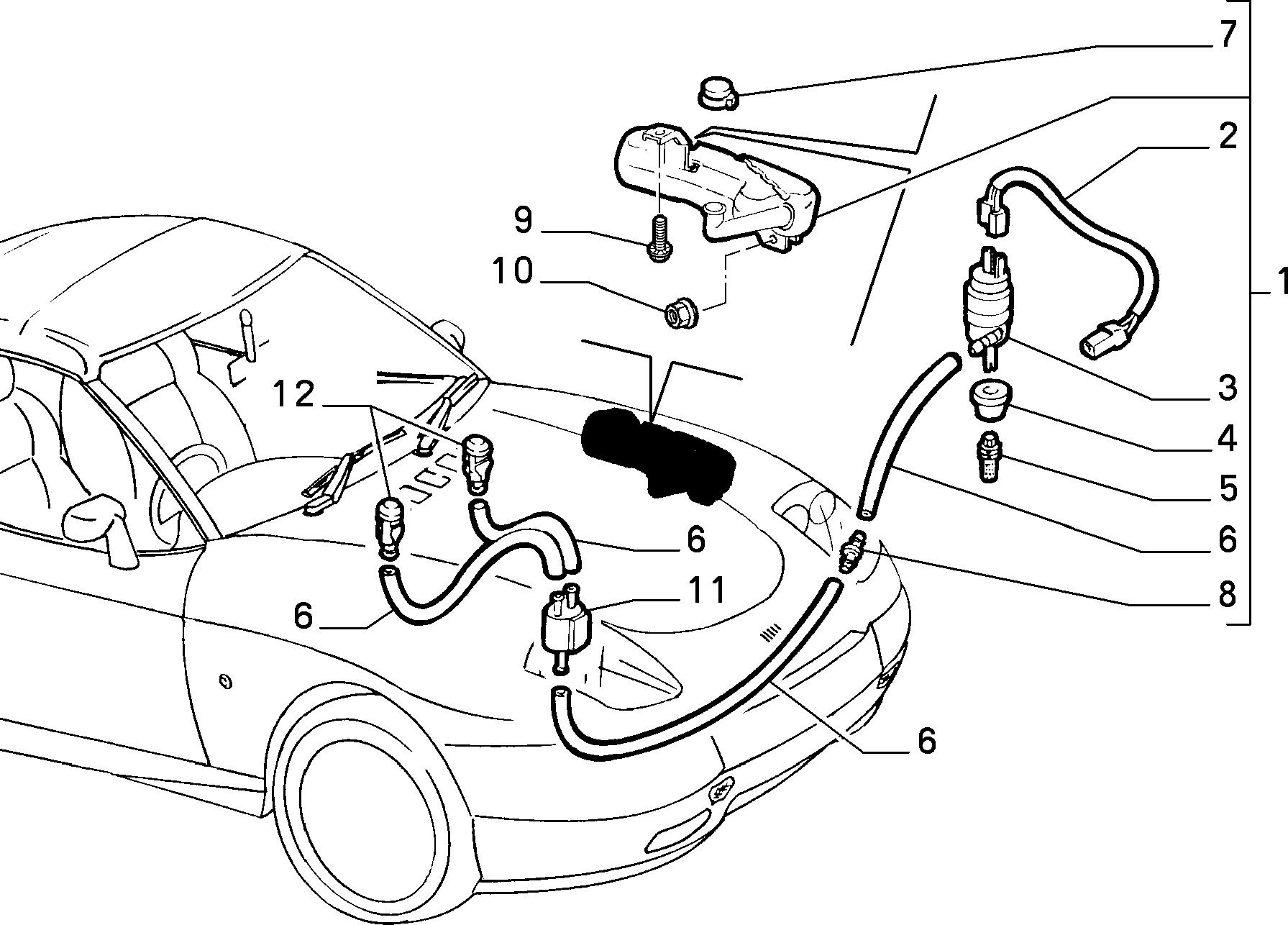 Lancia 46443793 - Pompa acqua lavaggio, Pulizia cristalli autozon.pro