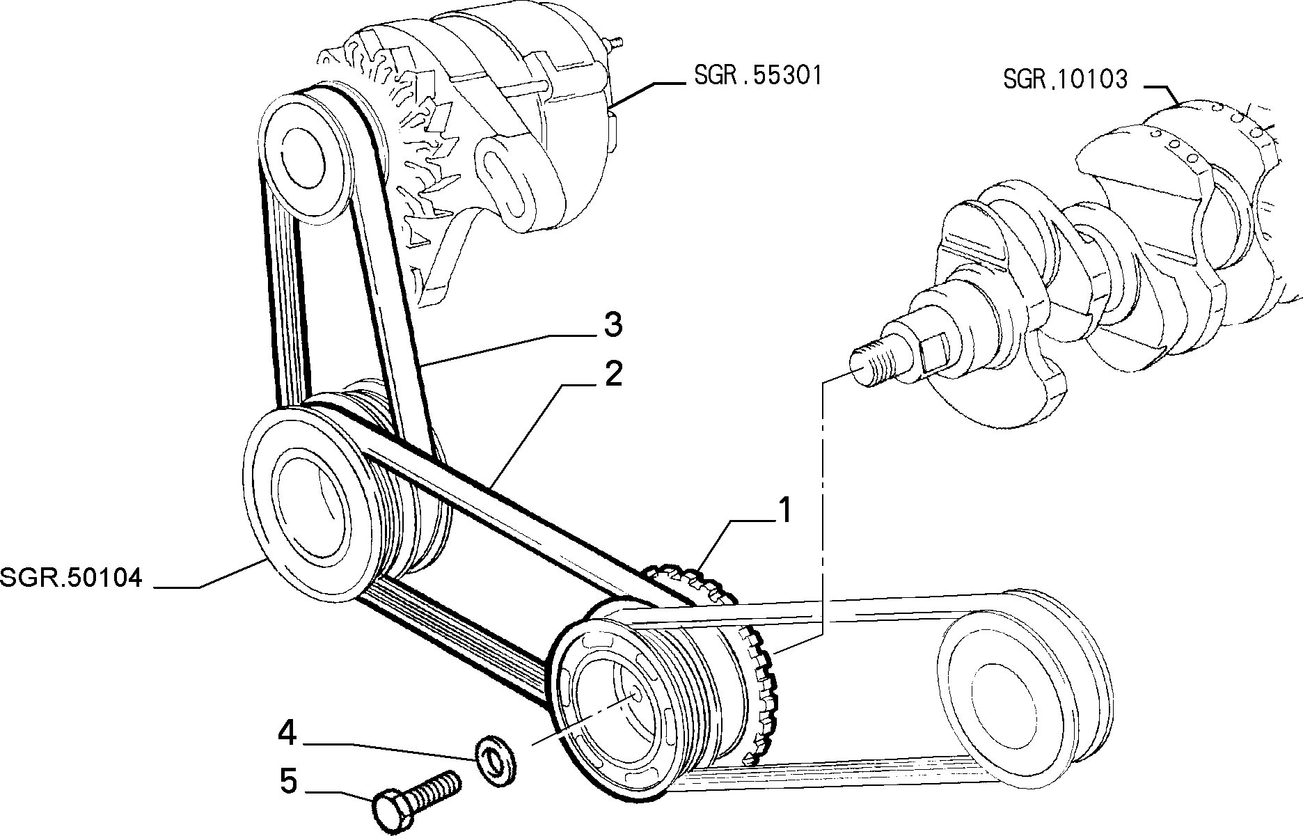 Lancia 46517851 - Cinghia Poly-V autozon.pro