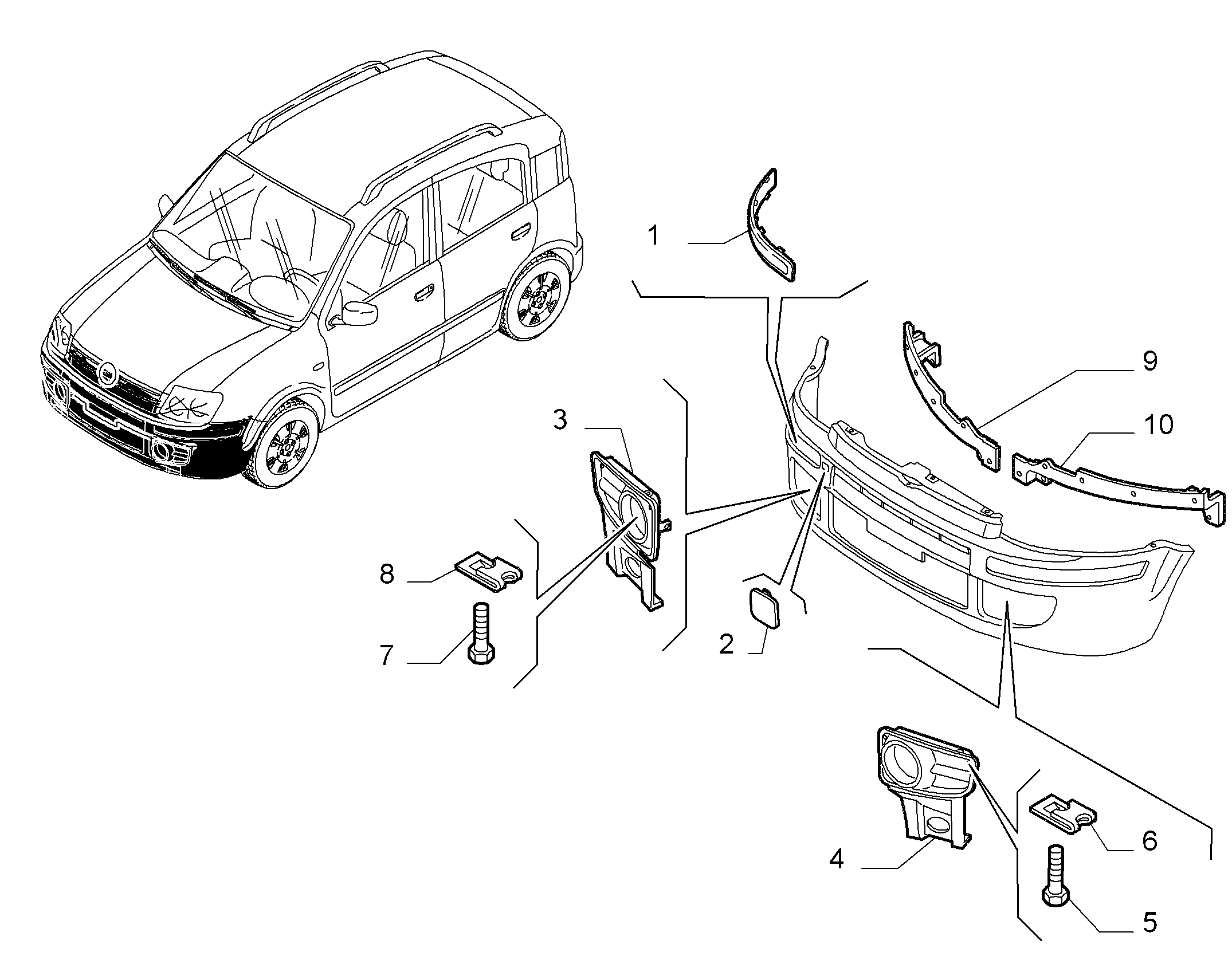 FIAT / LANCIA 735357172 - Griglia di ventilazione, Paraurti autozon.pro