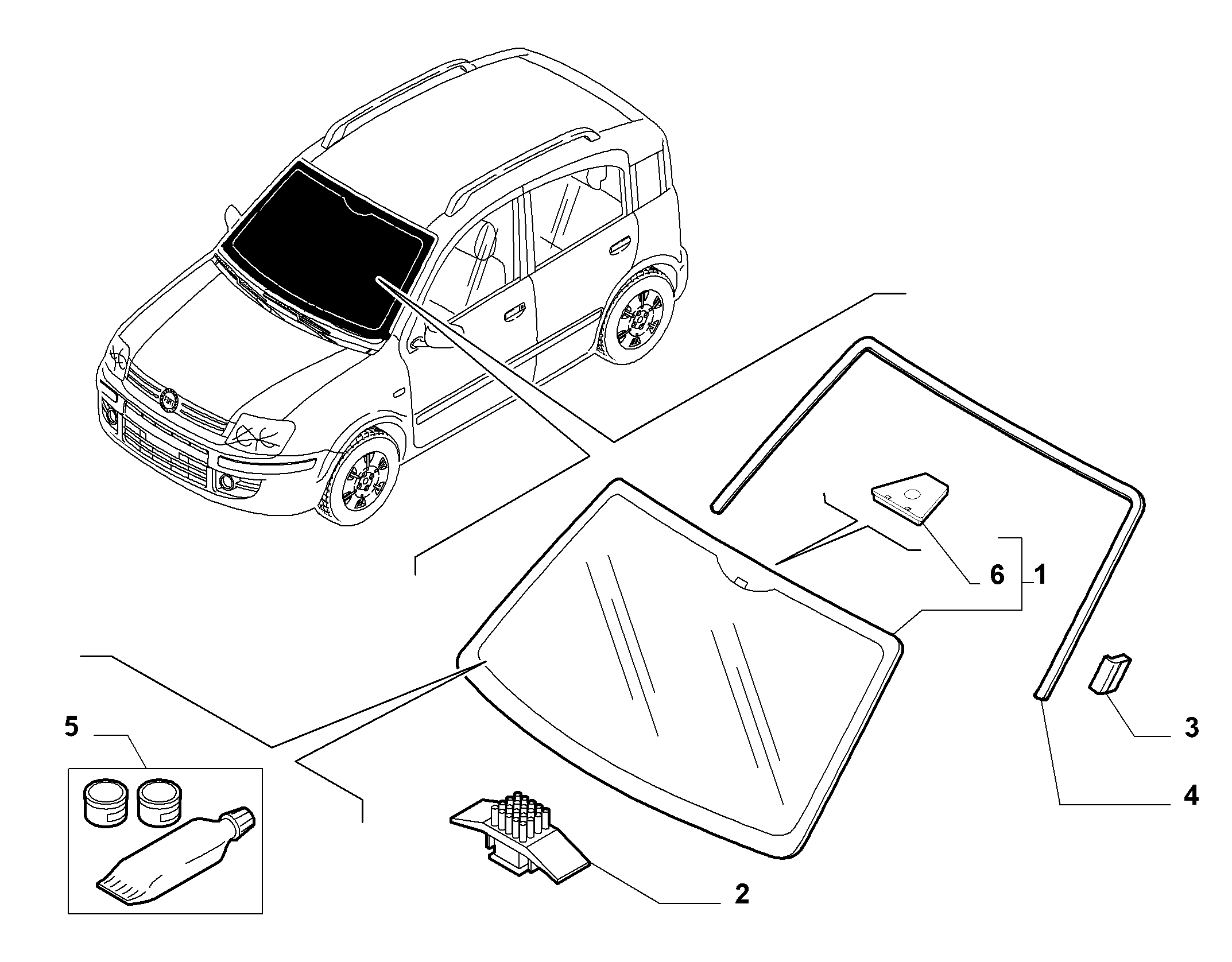 FIAT 46804344 - Guarnizione, Parabrezza autozon.pro