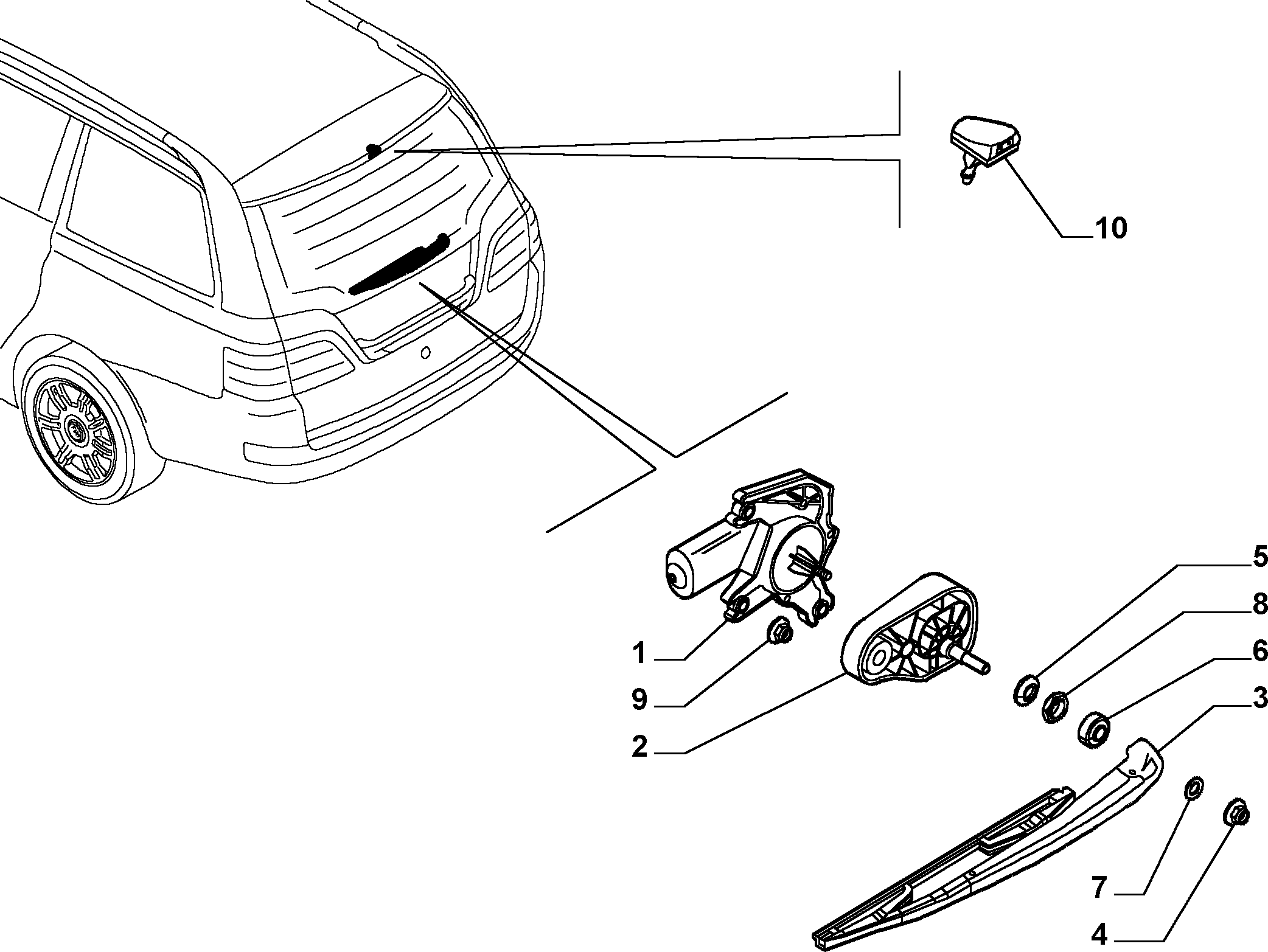 FIAT 46775472 - Braccio tergi, Pulizia cristalli autozon.pro