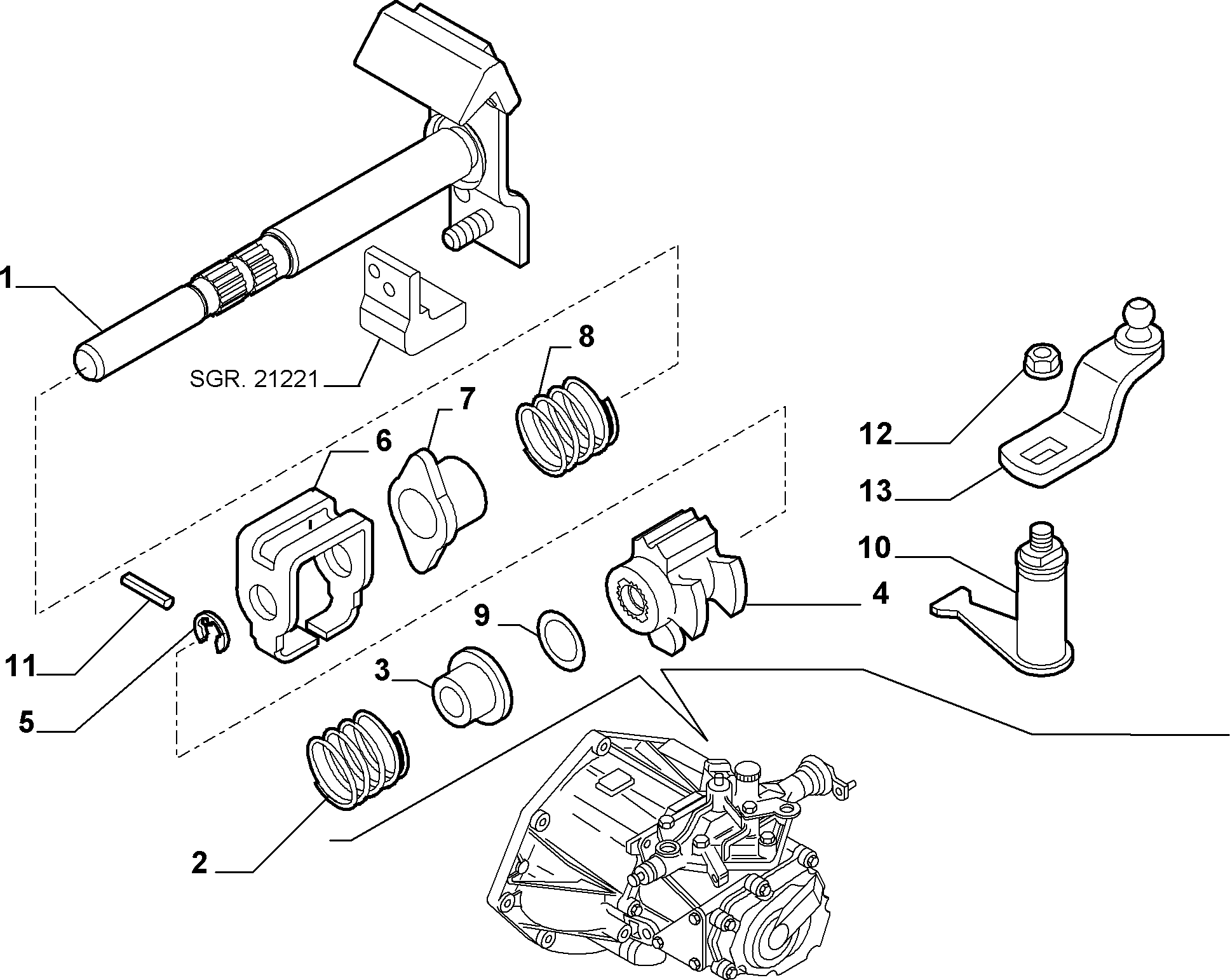 FIAT 7721894 - Boccola, Asta selezione / innesto autozon.pro