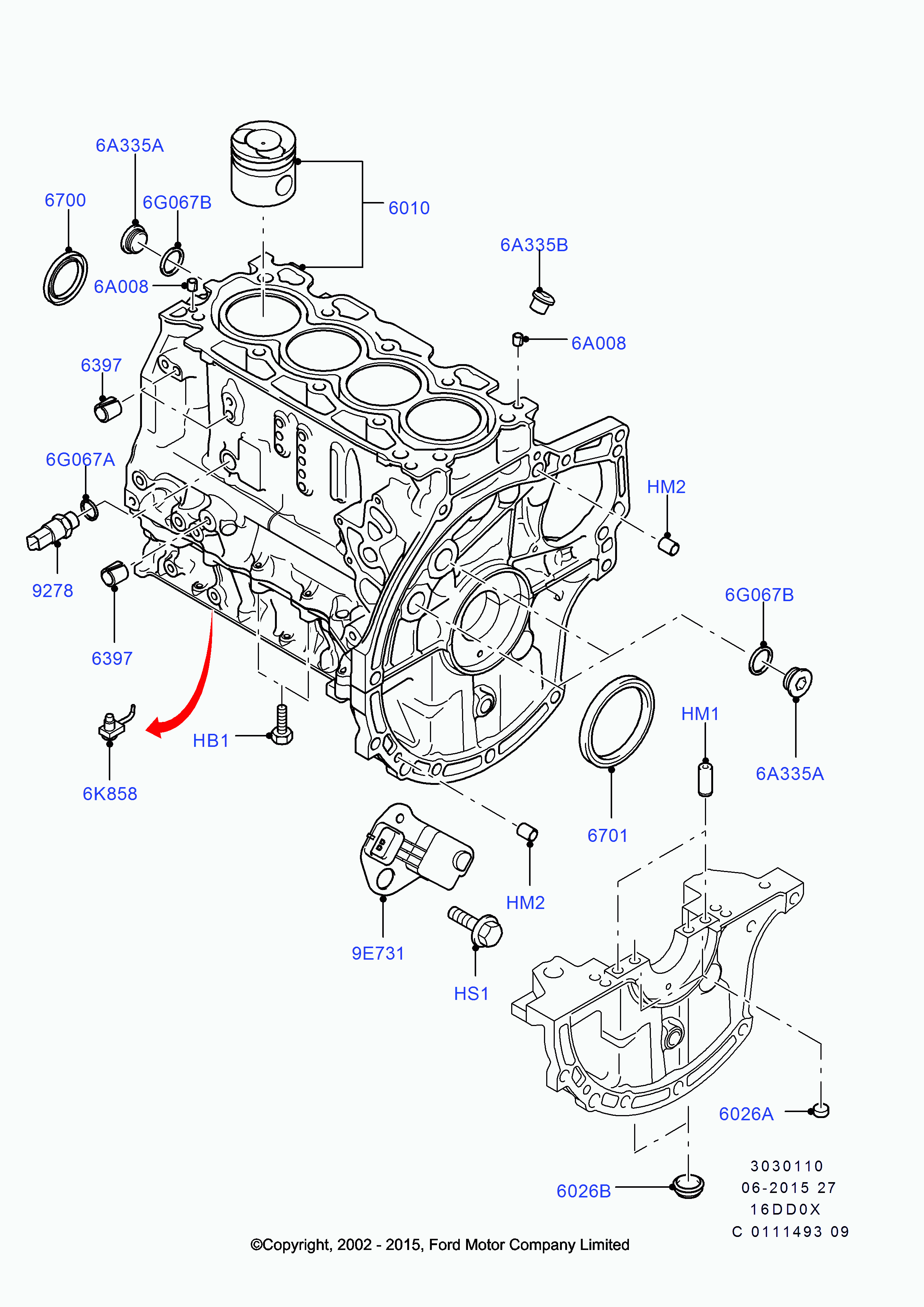 FORD 1 142 360 - Paraolio, Albero a gomiti autozon.pro