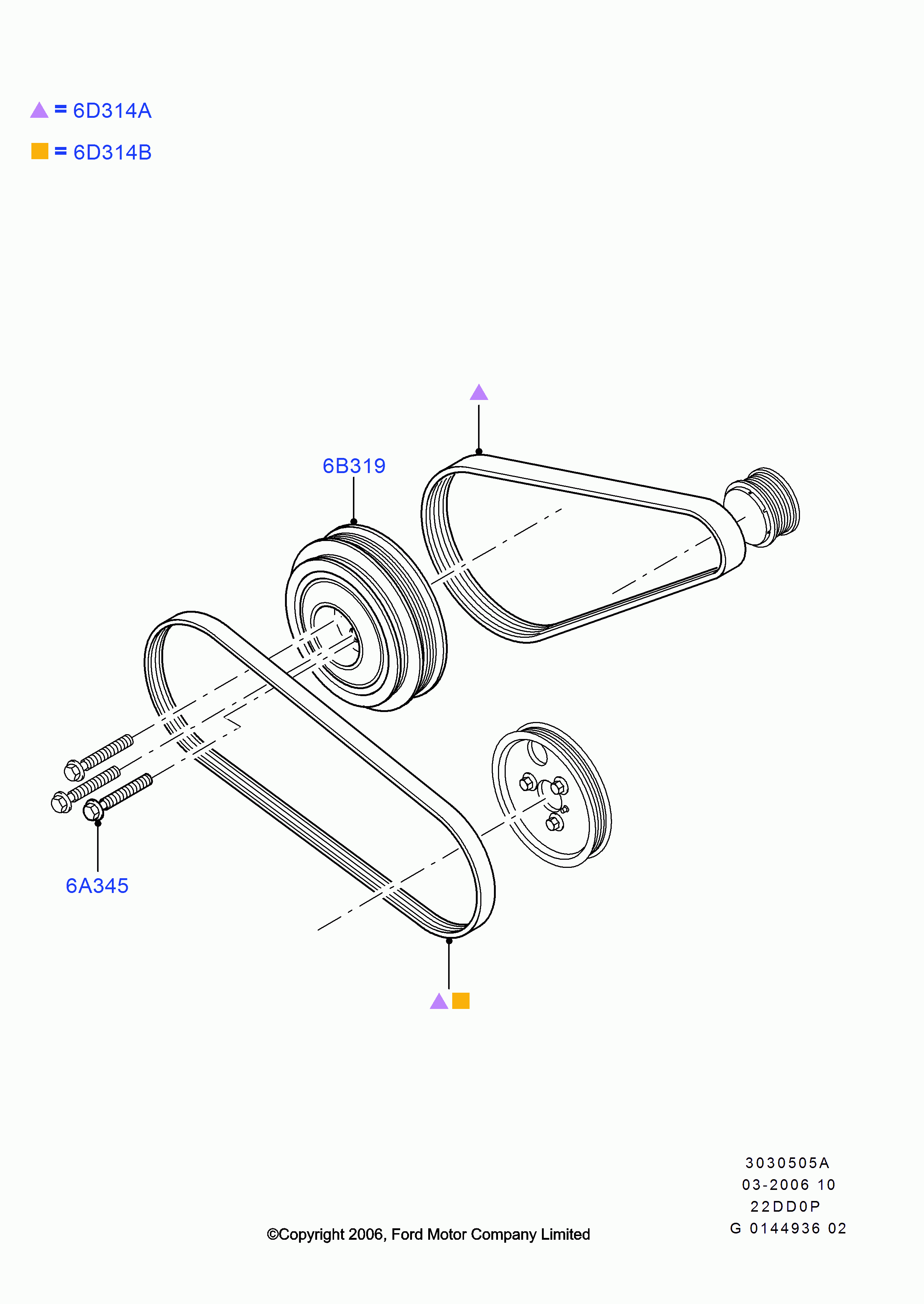 FORD 1465191 - Cinghia Poly-V autozon.pro