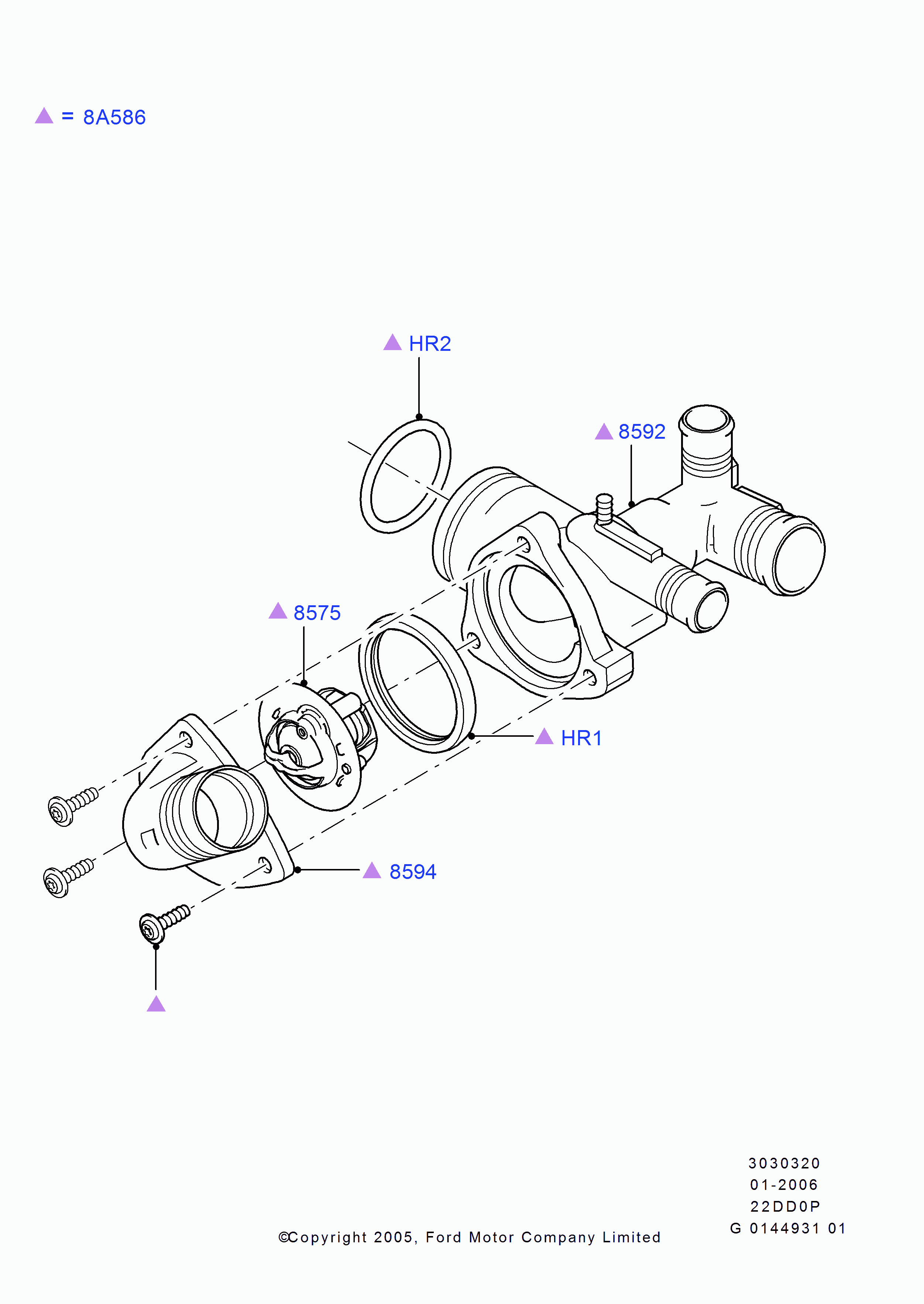 FORD 1372334 - Termostato, Refrigerante autozon.pro