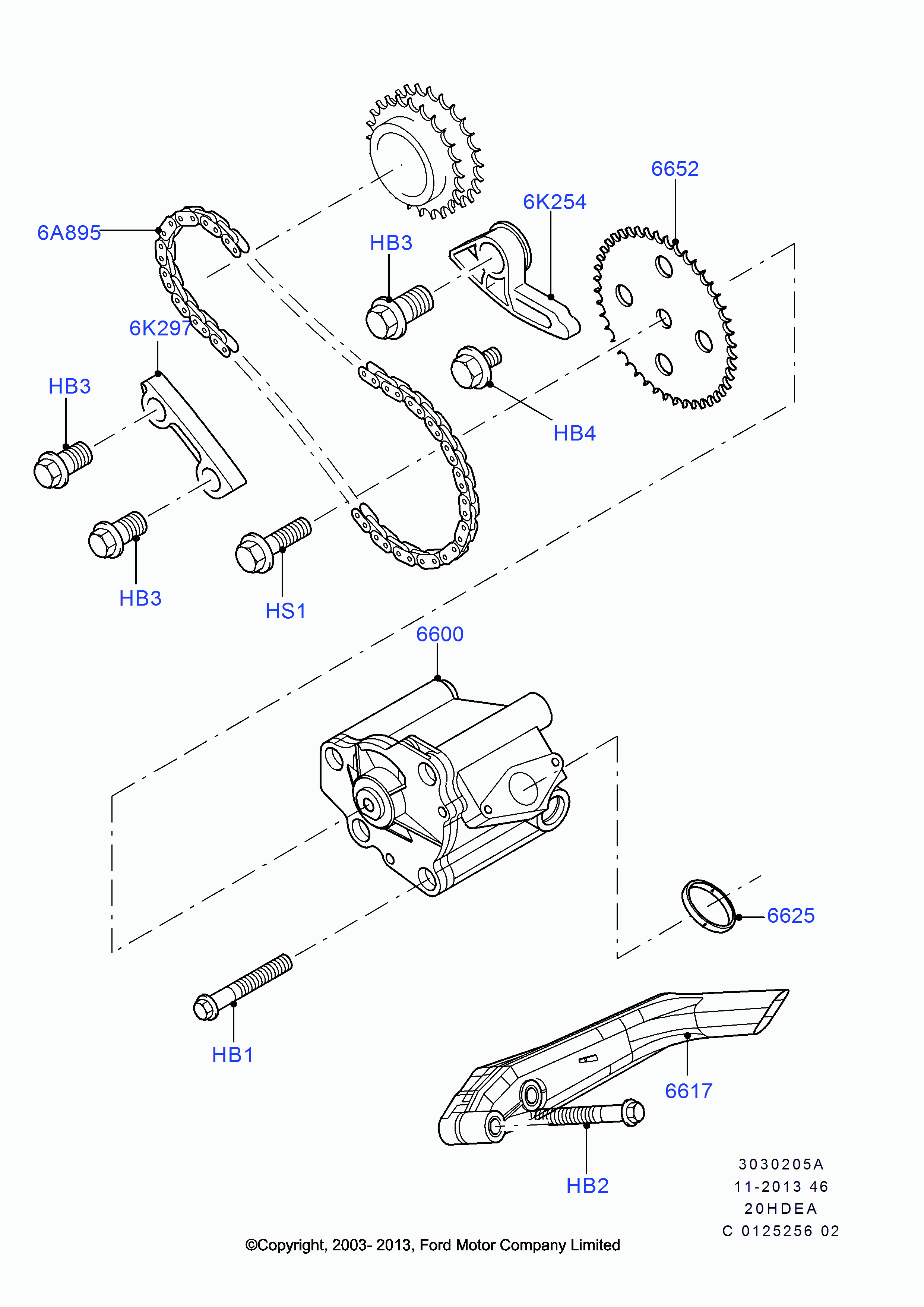 FORD 1 450 943 - Kit catena distribuzione autozon.pro