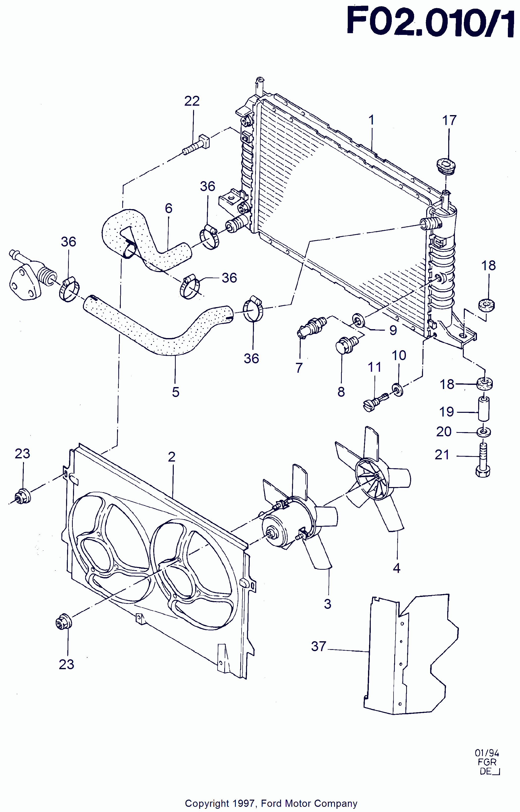 FORD 6167460 - Flessibile radiatore autozon.pro