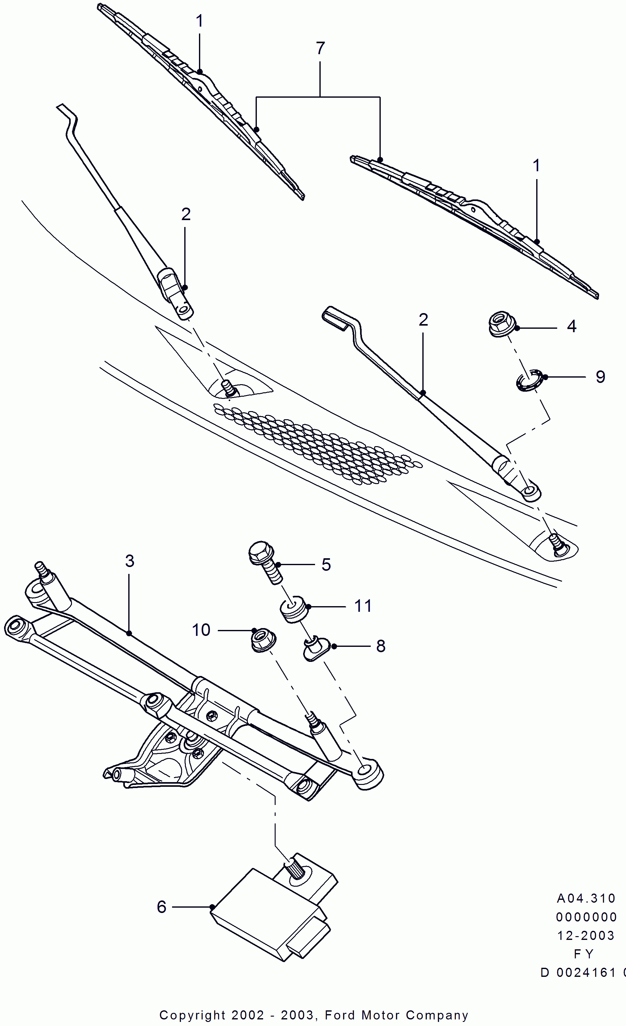 FORD 1850546 - Spazzola tergi autozon.pro