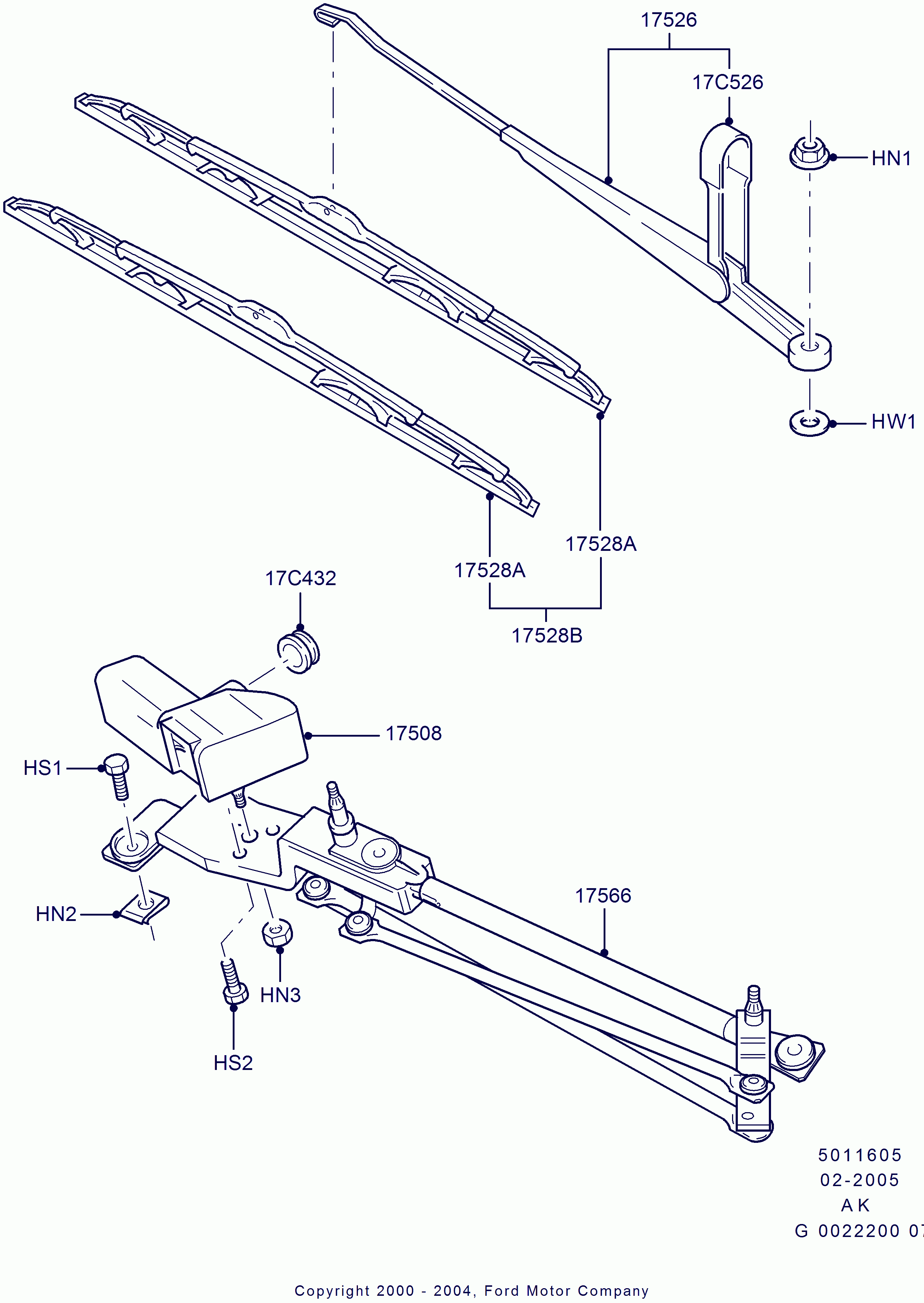 FORD 1354282 - Spazzola tergi autozon.pro