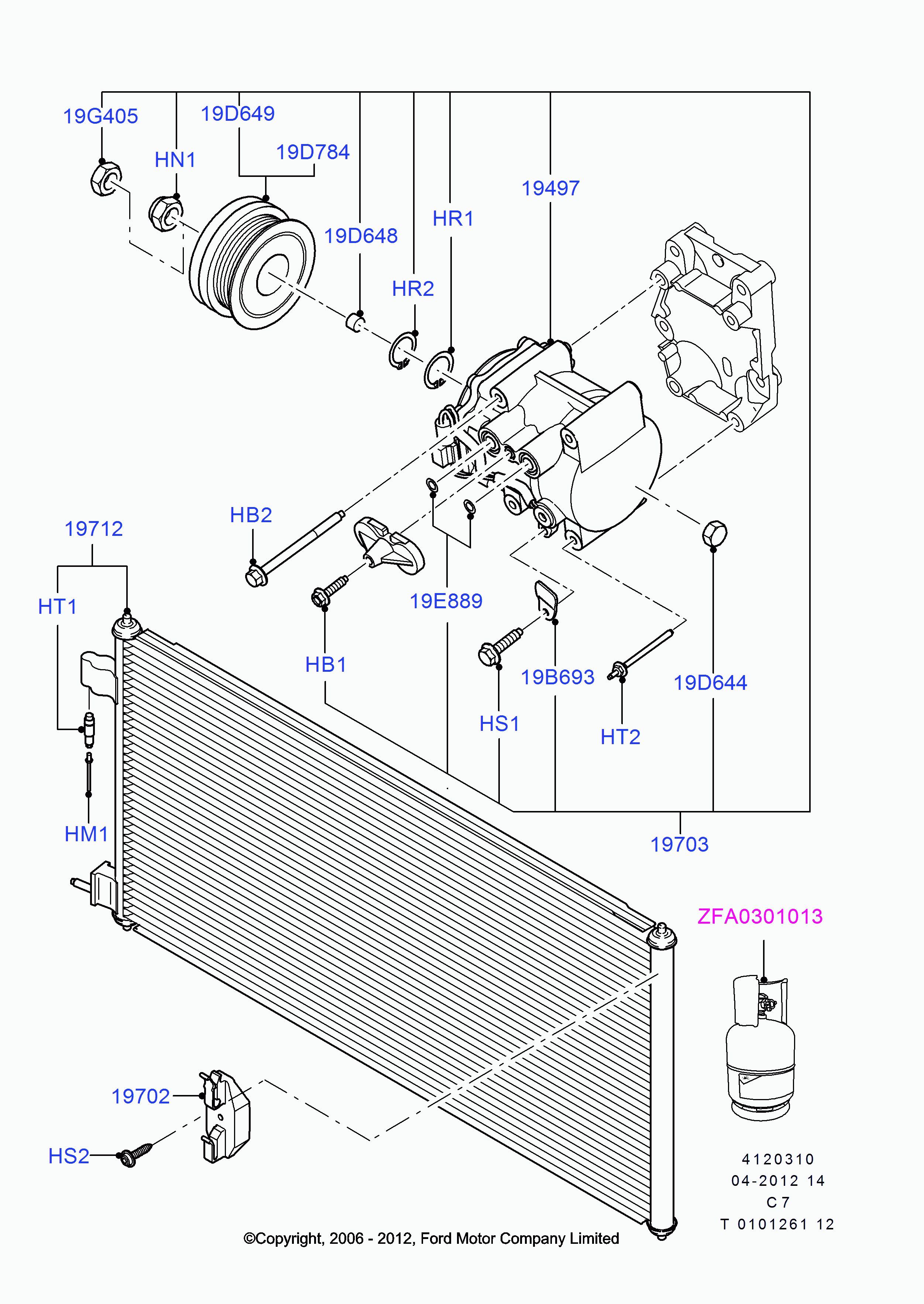 FORD 5 007 968 - Compressore, Climatizzatore autozon.pro