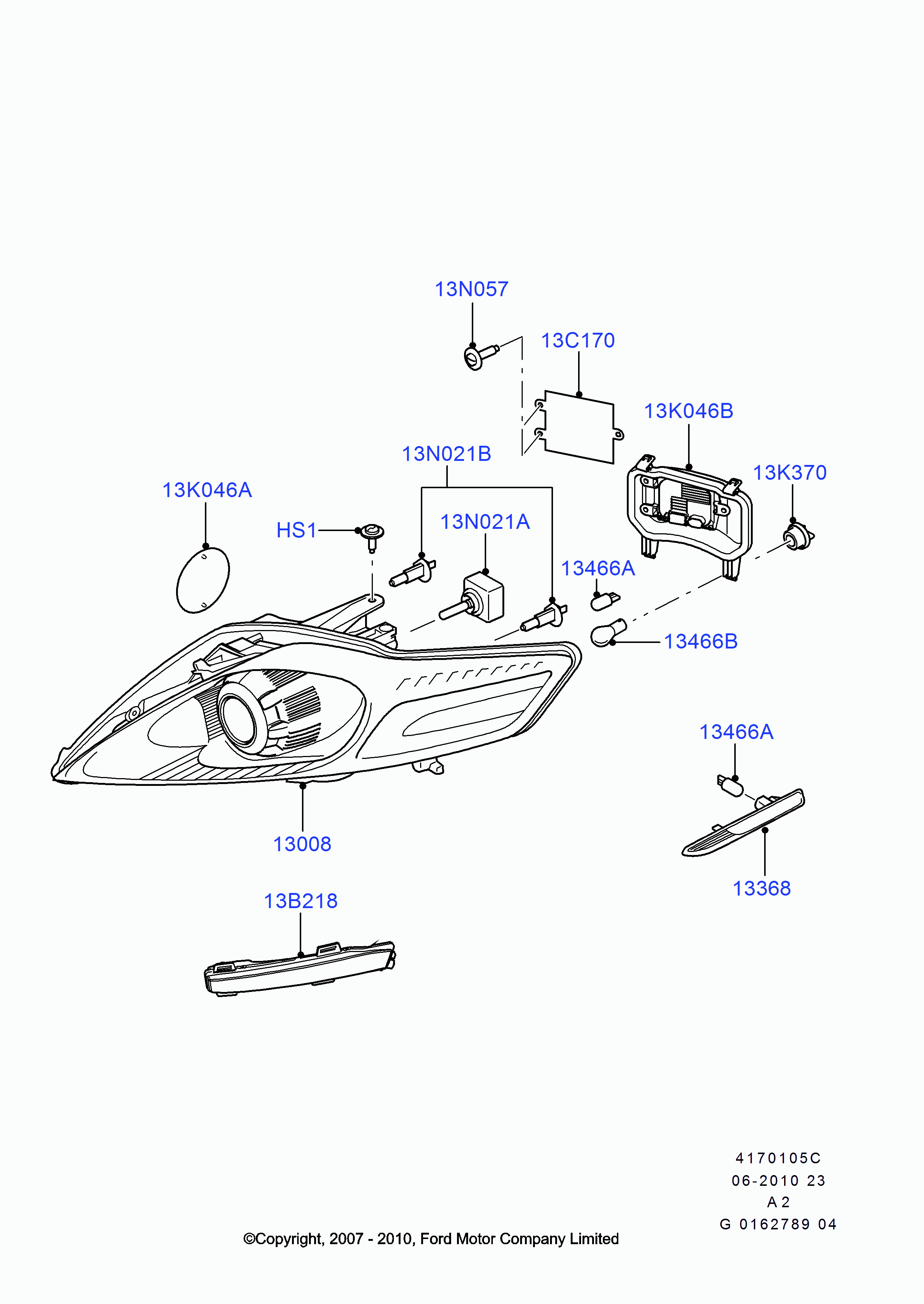 FORD 4 599 268 - Lampadina, Faro di profondità autozon.pro