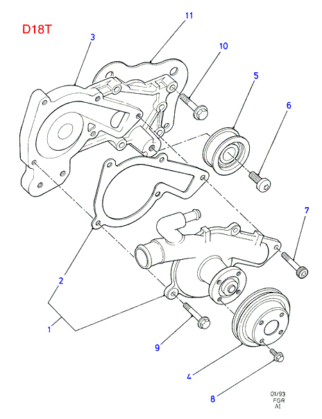 FORD 1 517 749 - Pompa acqua autozon.pro