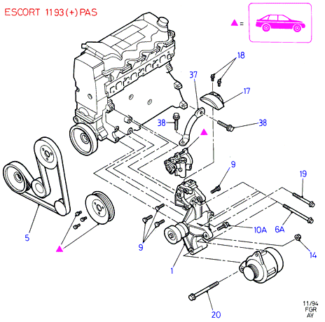 FORD 1015694 - Cinghia Poly-V autozon.pro