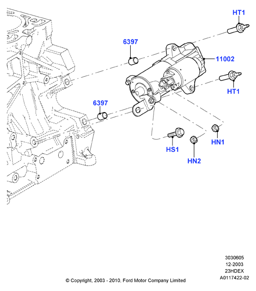 FORD 4918434 - Motorino d'avviamento autozon.pro