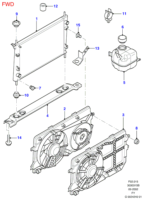 FORD 4548391 - Serbatoio compensazione, Refrigerante autozon.pro