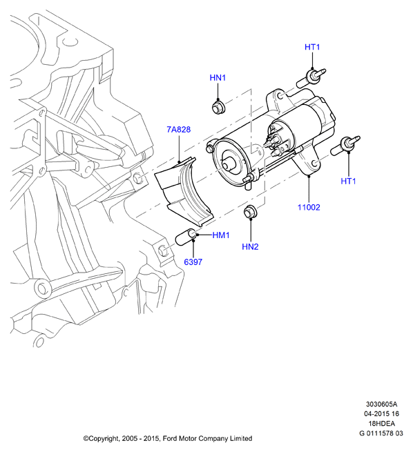 FORD 1 478 129 - Motorino d'avviamento autozon.pro