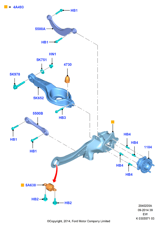 FORD 1456979* - Kit montaggio, Braccio oscillante autozon.pro