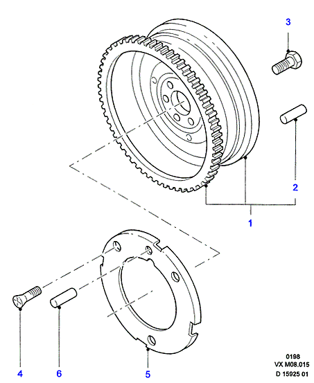 FORD 1 669 896 - Vite del volano autozon.pro