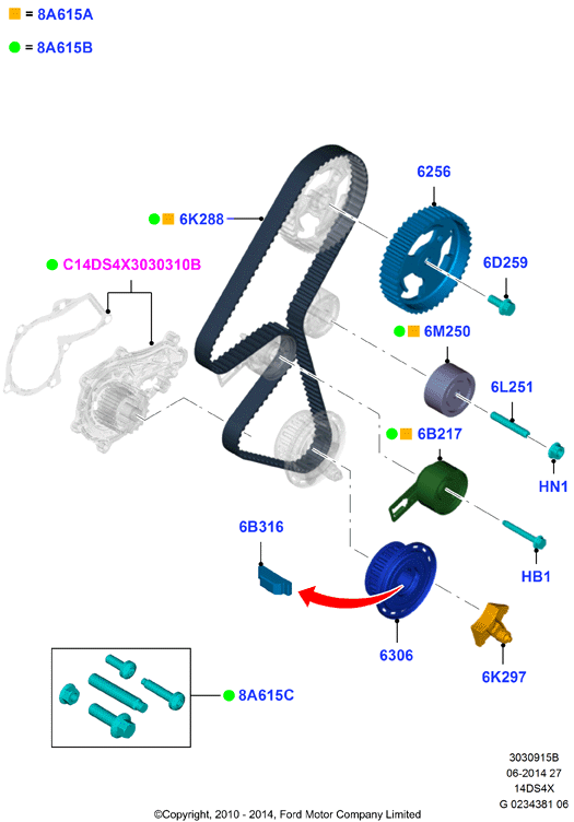 FORD 1738649 - Cinghia dentata autozon.pro