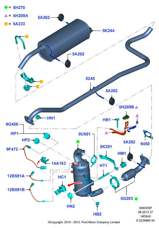 FORD 1697560 - Sonda lambda autozon.pro