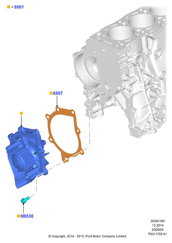 FORD 1559259 - Pompa acqua autozon.pro