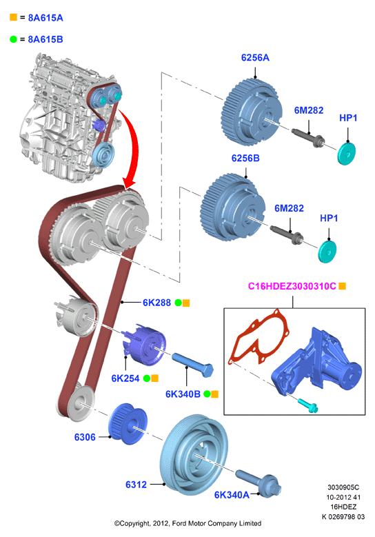 FORD 1823388 - Cinghia dentata autozon.pro