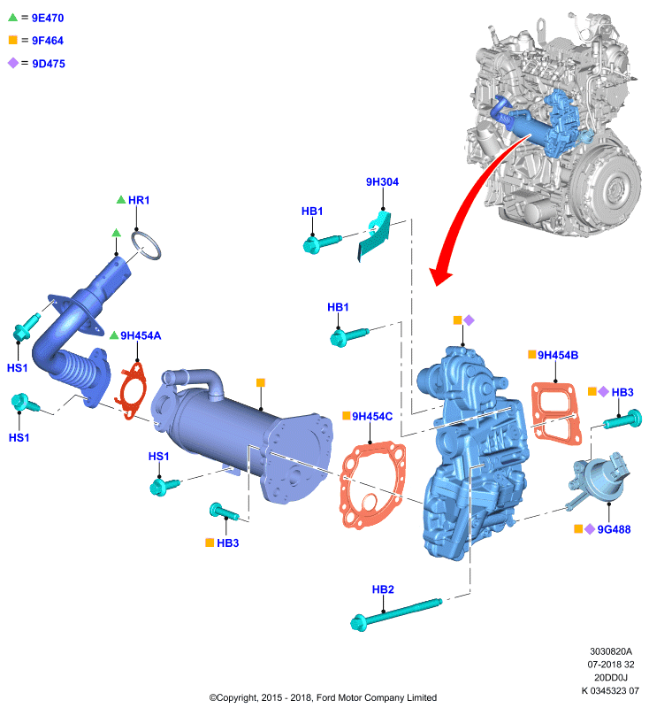 FORD 1754861 - Guarnizione, Collettore aspirazione autozon.pro