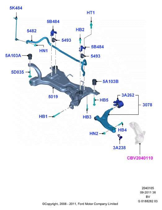 FORD 1883049 - Supporto, Braccio oscillante autozon.pro