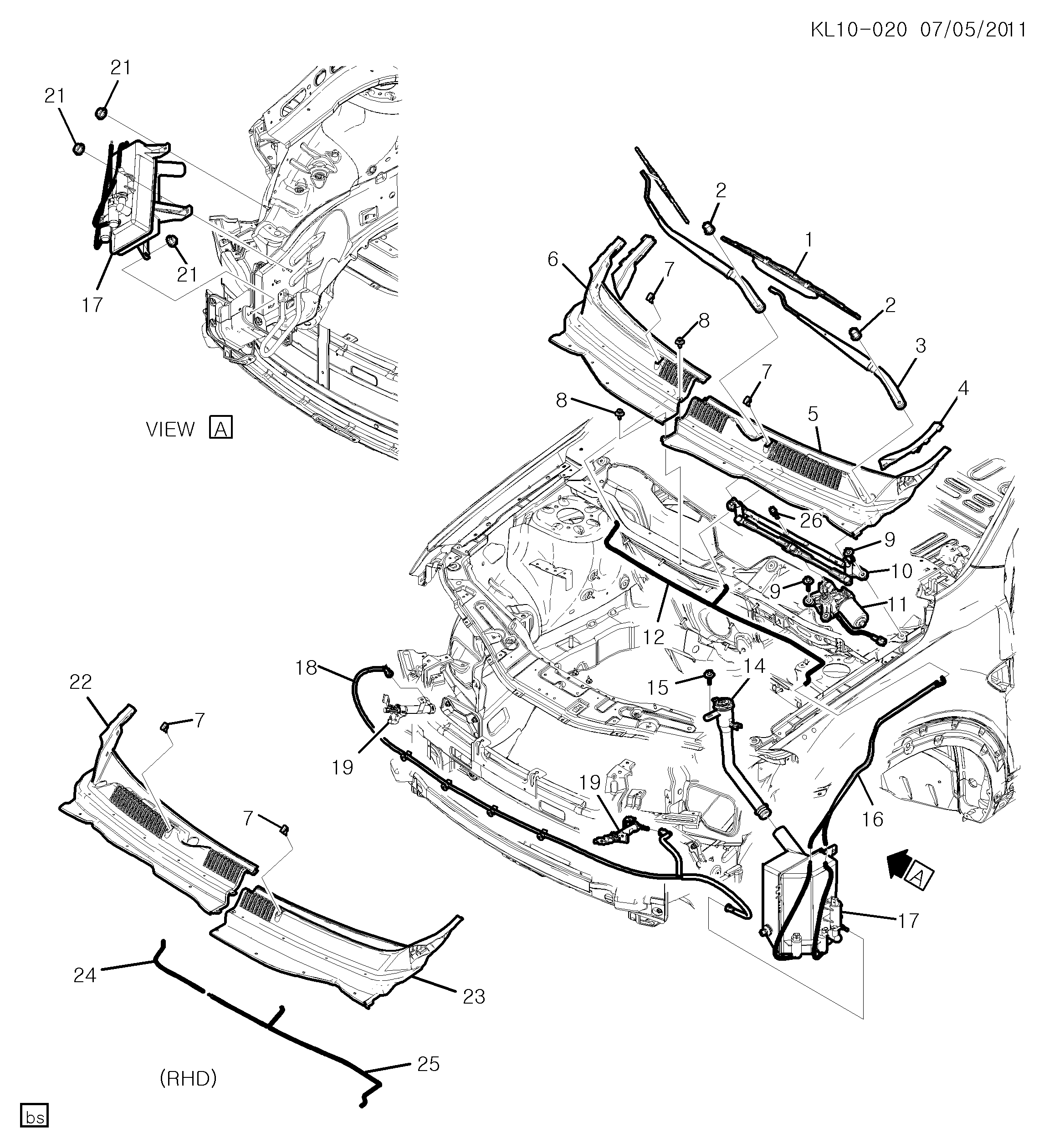 DAEWOO 25925618 - Spazzola tergi autozon.pro