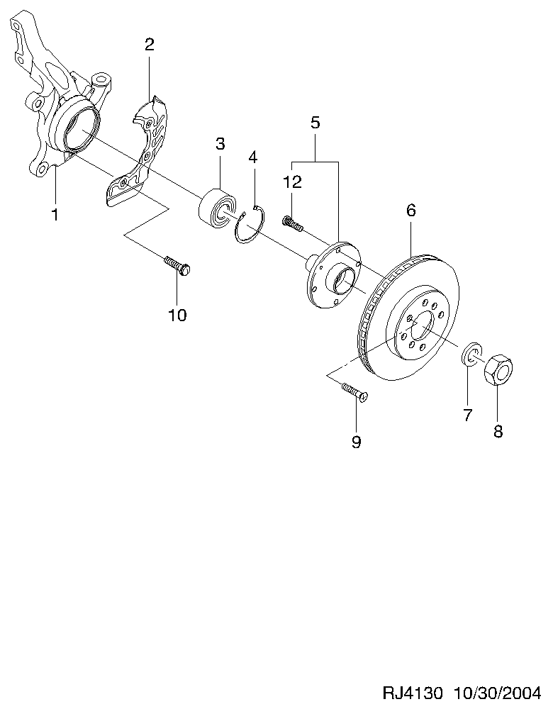 Chevrolet 96995000 - Kit cuscinetto ruota autozon.pro